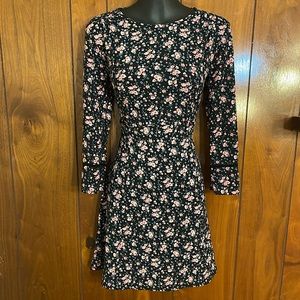 Floral long sleeve dress